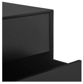 Czarna szafka 120x140x45 cm Platt – Teulat