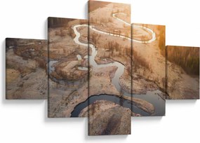 Obraz - Świt nad meandrami (125x70 cm)
