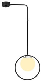 Czarna metalowa lampa wisząca Opviq lights Elpidas