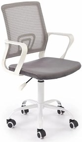 Obrotowy popielaty fotel młodzieżowy N9-C86