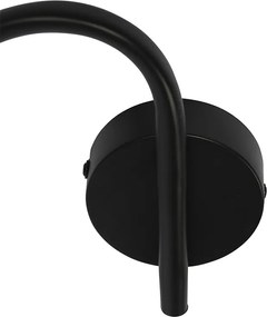 Plafon art deco czarny przydymione szkło 44,5cm 3-źródła światła - Vidro