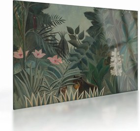 Obraz na szkle - Henri Rousseau, The Equatorial Jungle, reprodukcje (70x50 cm)