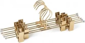 Zestaw 6 Metalicznych Wieszaków Gärde Z Klipsem Złoto - Sklum