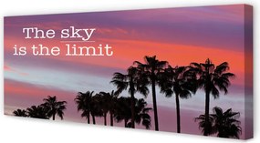 Duży obraz na płótnie Palmy o Złotej Godzinie