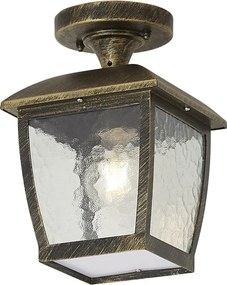 Klasyczna lampa sufitowa antyczne złoto IP44 - Leuven