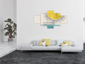 Obraz - Abstrakcyjny obraz plaży N⁰2 (125x70 cm)