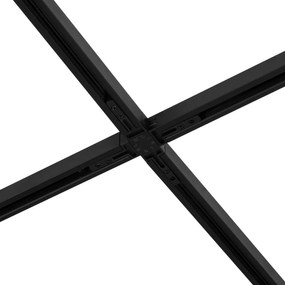 Nowoczesny system oświetlenia szynowego Slimline Uzzy z 10 czarnymi reflektorami jednofazowymi