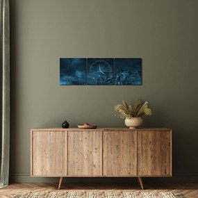 Obraz - Misja obcych (z zegarem) (90x30 cm)