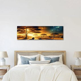 Obraz - Odpoczywające lwy (170x50 cm)