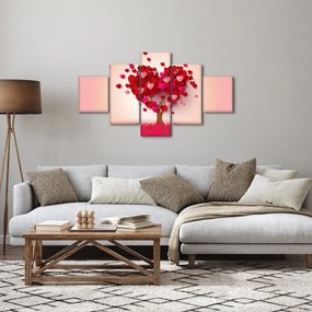 Obraz drzewa serca (125x70 cm)