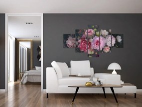 Obraz - Kwiaty ogrodowe (125x70 cm)