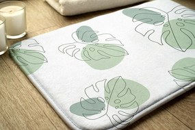 Dywanik do łazienki Dywanik do łazienki Liście monstery