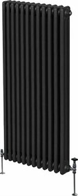 Tradycyjny grzejnik 3-kolumnowy - 1800 x 562 mm - czarny