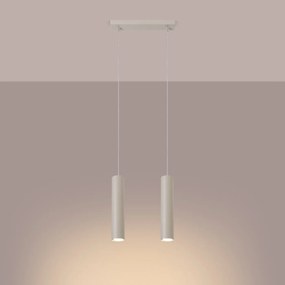 Lampa wisząca LAGOS 2 beżowa SOLLUX  LIGHTING