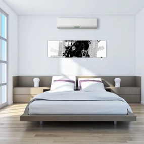 Obraz - Urodzony by jeździć (170x50 cm)