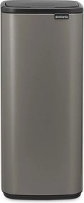 Szary stalowy kosz na śmieci otwierany na dotyk 30 l Bo Touch – Brabantia