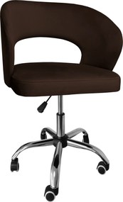 Fotel obrotowy AURA tkanina Welur krzesło biurowe : Kolor Stelaża - Chrom, Kolor tkaniny - VELVET - MG05, Typ siedziska - Siedzisko obrotowe 360°, Typ tkaniny - Velvet