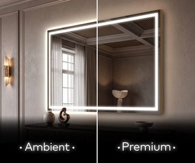 Lustro Ścienne do Salonu Podświetlane LED L49
