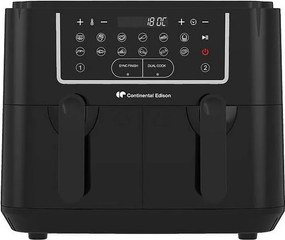 Frytownica Powietrzna Bez Oleju 9L Podwójne Kosze 2400W Czarny Continental Edison