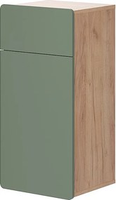 Szafka Midi zielony/złoty dąb 36.6x32.8x76.6 izan