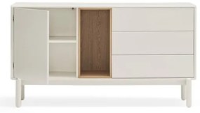 Biała komoda 140x76x40 cm Corvo – Teulat