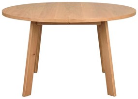 Okrągły rozkładany stół w dekorze dębu ø 130 cm Glenside – Rowico