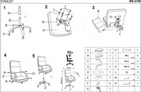 Stylowy fotel gabinetowy Stanley