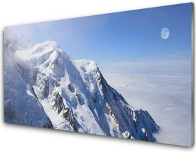 Szkło do Kuchni na Ścianę Błękitne Szczyty Gór