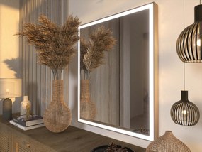 Lustro LED w ramie do łazienki M1
