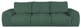 Zielona sofa z materiału bouclé 287 cm Mirel – Rodier