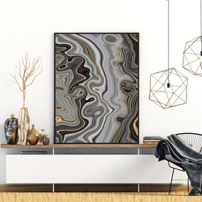 Plakat - Abstrakcja linii (A4)