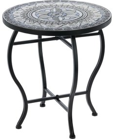 Stolik zewnętrzny Bistro dekor Mozaika ciemny, 38 x wys. 40 cm