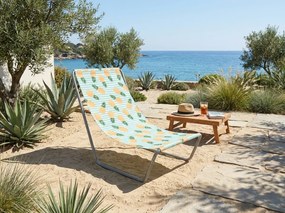 Składane leżak plażowy SAND PINEAPPLE, kolorowy