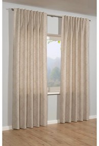 Beżowa żakardowa termiczna zasłona zaciemniająca 140x245 cm Ornament – Sehlbach