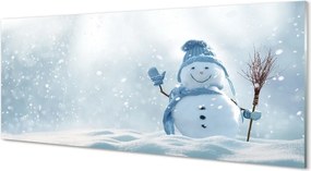 Panel szklany do Kuchni Zimowy Bałwanek