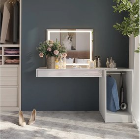 Stół toaletowy biały 100x40.1x12 sherry