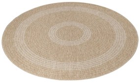 Beżowy okrągły dywan odpowiedni na zewnątrz ø 80 cm Comilla – Ayyildiz Carpets