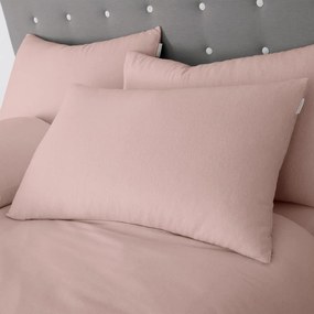 Różowa flanelowa pościel dwuosobowa 230x220 cm Brushed – Catherine Lansfield