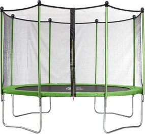 Trampolina Yoopi 2 LUXE - Ø 3.65 m - Avec filet + échelle + couverture + kit d'ancrage