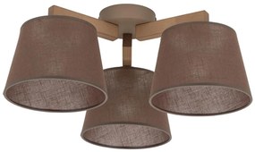 Brilagi - Przysufitowy żyrandol LATTE SABIA 3xE27/15W/230V sosna/brązowy