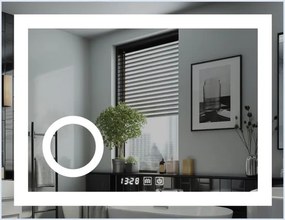 IREDA Lustro łazienkowe z oświetleniem LED, 80 x 60 cm