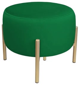 Pufa WILFRED MG VELVET zielona/złota ATOS