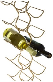 Metalowy regał na wino w kolorze złota liczba butelek 12 Wren – Premier Housewares