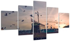 Obraz wiatraka (125x70 cm)