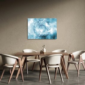 Obraz na szkle - Niebiańska mandala (70x50 cm)