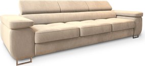 Masseno Sofa MOSINE z funkcją spania, Rozkładana sofa - Wanilia, MONOLITH 04