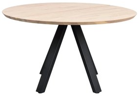 Okrągły stół z blatem z drewna dębowego ø 130 cm Carradale – Rowico