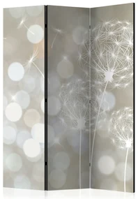 Parawan dwustronny Kwiaty 135x172 cm 3-częściowy beżowy ARTGEIST B