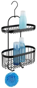 Czarny koszyk ścienny Wenko Classic Plus 2 Tier Caddy