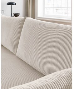 Beżowa sztruksowa rozkładana sofa 211 cm Marcel – Bobochic Paris
